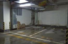 岳麓區(qū)山水新城車庫墻根漏水